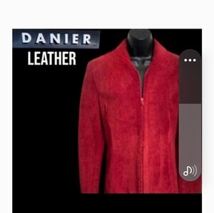 Danier Red Suede Jacket